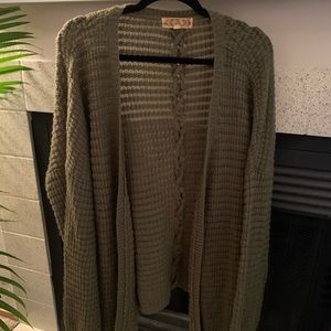 Green Knit Cardigan